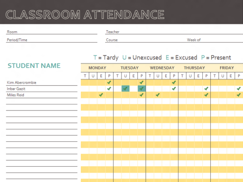 Class-Attendance-Sheet